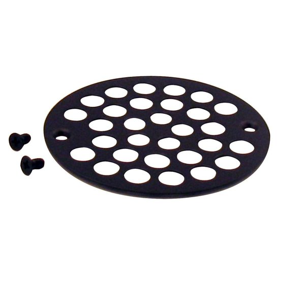 Westbrass 4" O.D. Shower Strainer Cover Plastic-Oddities Style in Oil Rubbed Bronze D3192-12